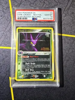 Dark Crobat PSA 10 - 3/109 - 2004 Team Rocket Returns Reverse Holo - Pokemon - Image 1