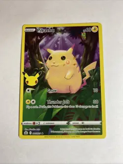 Pokemon🔥PIKACHU 005/025🔥Celebrations🔥25th Anniversary🔥Full Art🔥 - Image 1