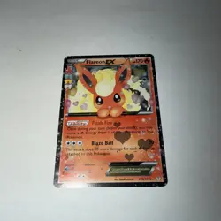 Pokemon TCG - Flareon EX - RC6/RC32 - Full Art Ultra Rate - Generations - NM - Image 1
