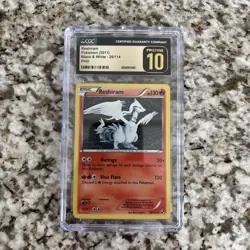 Pokemon Reshiram Black & White Holo Rare #26 CGC 10 Pristine POP 3 - Image 1