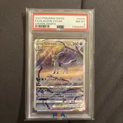 Pokemon 2023 Crown Zenith Glaceon VSTAR GG40/GG70 PSA 8 NM-MT - Image 1