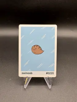 Swinub - Swinoob #220 Pookiemoot Series 2 Custom Fan Art Pokemon - Image 1