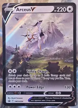 Pokemon TCG Arceus v SWSH204 Sword & Shield Promo - NM - Image 1