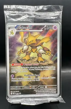 Sealed Alakazam 009 Black Star Promo Pokemon Mega Evolutions Near Mint - Image 1