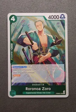 One Piece | Roronoa Zoro | PRB02-006 | Rare (R) | NM - Image 1