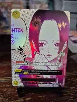 You’ll Frighten Me (Alternate Art) OP14-118 One Piece-The Azure Sea’s Seven MINT - Image 1