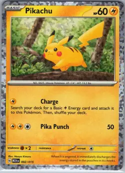 Pikachu 002/015 Holo McDonald's Promos 2024 - Pokemon Card - NM - Image 1