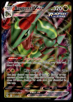 Rayquaza VMAX 111/203 JUMBO OVERSIZED Black Star Promo Pokemon Card - Image 1