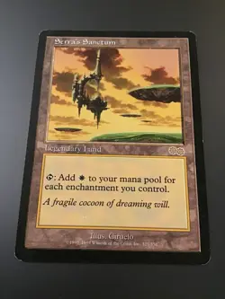 MTG Urza's Saga #325 Serra's Sanctum MP - Image 1