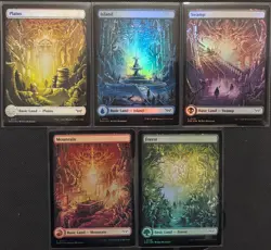 MTG Duskmourn: House of Horrors Set of Full Art Lands Foil (Common) - Image 1
