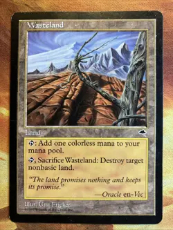 MTG Wasteland Tempest Moderately Played Condition Rare Land Vintage!! - Image 1