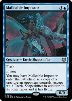 MTG Wilds of Eldraine Commander - Malleable Impostor - Image 1