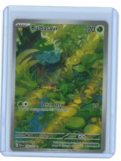 Pokemon TCG Illustration Rare Bulbasaur #166/165 Scarlet And Violet 151 - Image 1