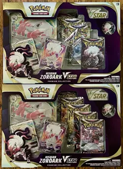 2 Sealed Pokemon Box Set - Hisuian Zoroark VSTAR Premium Collection - Image 1