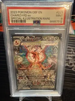 Pokemon Obsidian Flames Charizard EX Special Illustration Sir #223/197 PSA 9 - Image 1