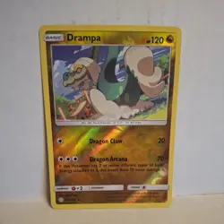 Drampa 159/236 Pokemon Sun & Moon 2019 Cosmic Eclipse Reverse Holo Rare - Image 1