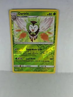 Dartrix #10/149 Sun & Moon Reverse Holo Uncommon Pokemon Card - Image 1