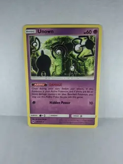 LP Unown (90) Rare SM - Lost Thunder 90/214 Pokemon TCG - Image 1