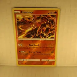 Pokemon Burning Shadows Heatmor Reverse Holo Uncommon Card 24/147 NM Near Mint - Image 1