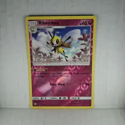 Ribombee 93/149 Rare Reverse Holo Pokemon SM1 Sun & Moon Base NM Fast Shipping - Image 1