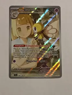 Lillys Bandelby IR Reisegefahrten Pokemon Karte, 164/159, Deutsch, NM - Image 1
