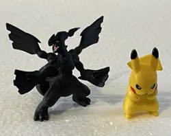 Pokemon TCG Zekrom Black& White & Pikachu Figure Set Lot of 2 Toys (No Stand) - Image 2