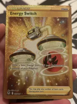 Energy Switch 212/195 Secret Rare (Gold) SWSH12: Silver Tempest NM- Pokemon TCG - Image 1