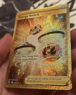 Energy Switch 212/195 Secret Rare (Gold) SWSH12: Silver Tempest NM- Pokemon TCG - Image 4