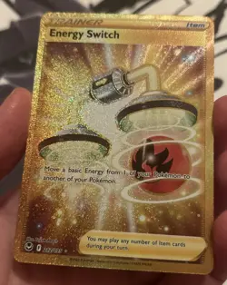 Energy Switch 212/195 Secret Rare (Gold) SWSH12: Silver Tempest NM- Pokemon TCG - Image 5