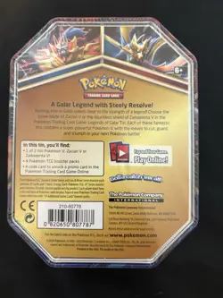 Pokemon TCG: 2020 Legends of Galar Tin - Zamazenta V - Factory Sealed - Image 4