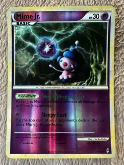 2011 Pokemon TCG Call Of Legends Mime Jr. Reverse Holo 47/95 LP - Image 1
