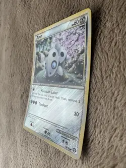 2010 Pokemon TCG HGSS Triumphant Aron Reverse Holo Rare 56/102 LP - Image 2