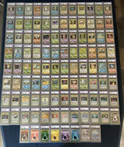 COMPLETE Pokemon Base Set, Fossil, & Jungle Unlimited PSA 9 Master Set 230/230 - Image 1