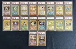 COMPLETE Pokemon Base Set, Fossil, & Jungle Unlimited PSA 9 Master Set 230/230 - Image 2