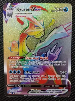 Pokemon TCG Kyurem VMAX 197/196 Lost Origin Secret Rare Card Near Mint Condition - Image 1