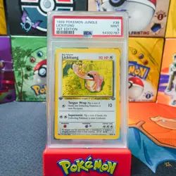 PSA 9 MINT 1999 Pokemon Game 1st Edition Jungle Lickitung 38 - Image 1