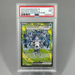 Pokemon Prismatic Evolutions Wellspring Mask Ogerpon ex 152/131 SIR PSA 9 - Image 1