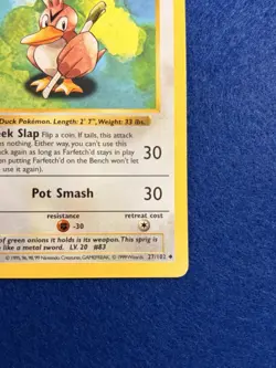 Farfetch’d 27/102 1st Edition Base Set WOTC Vintage Pokemon 1999 - Image 5
