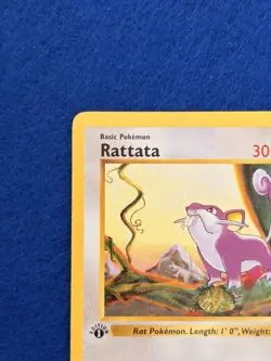 Rattata Shadowless 1st Ed. Pokemon Base Set #61 1999 - Image 2