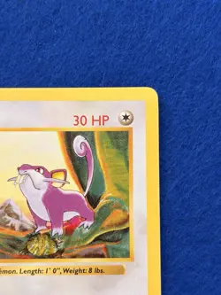 Rattata Shadowless 1st Ed. Pokemon Base Set #61 1999 - Image 3