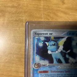 Vaporeon EX Pokemon TCG Delta Species 110/113 Holo Rare Heavily Played-Damaged - Image 3