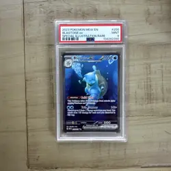 2023 POKEMON MEW EN-151 SPECIAL ILLUSTRATION RARE #200 BLASTOISE EX PSA 9 - Image 1