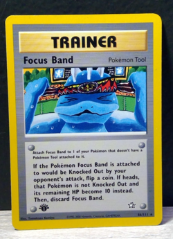 Pokemon TCG Focus Band - 1st Edition 86/111 Neo Genesis Trainer - LP/NM - Image 1