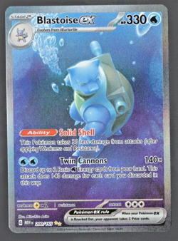 Pokemon TCG Blastoise EX Special Illustration Rare Scarlet Violet 151 200/165 NM - Image 1