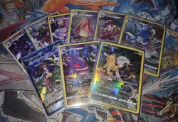 Pokemon Trainer Gallery Lot of 9 Illustration Rare Gengar Pikachu Serperior More - Image 1