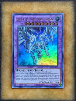 Yugioh Blue-Eyes Twin Burst Dragon LDS2-EN019 Ultra Rare 1st Ed GOLD NM - Image 1