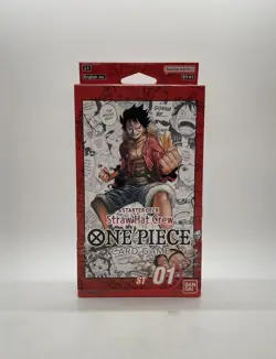 One Piece TCG Factory Sealed Starter Deck ST-01 Straw Hat Crew English Edition - Image 1