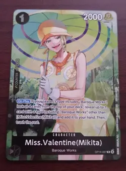 Miss.Valentine Mikita Dash Pack Promo OP14-087 One Piece TCG English NM Foil - Image 1