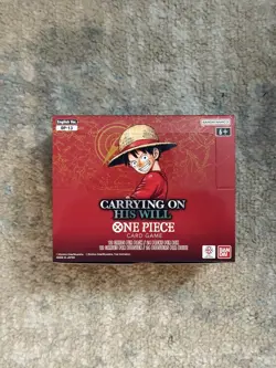 One Piece Carrying On His Will OP-13 English Booster Box Factory UNSEALED Bandai - Image 1