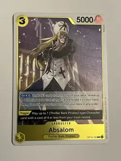 Absalom Rare (R) OP14-100 The Azure Sea's Seven English Foil - Image 1